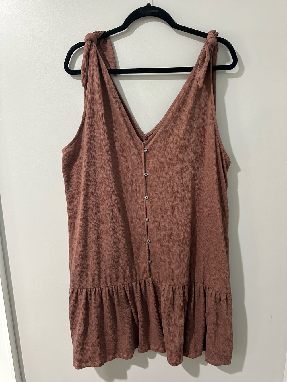 LOFT Sleeveless Textured Drop Waist Dress in Dusty Mauve